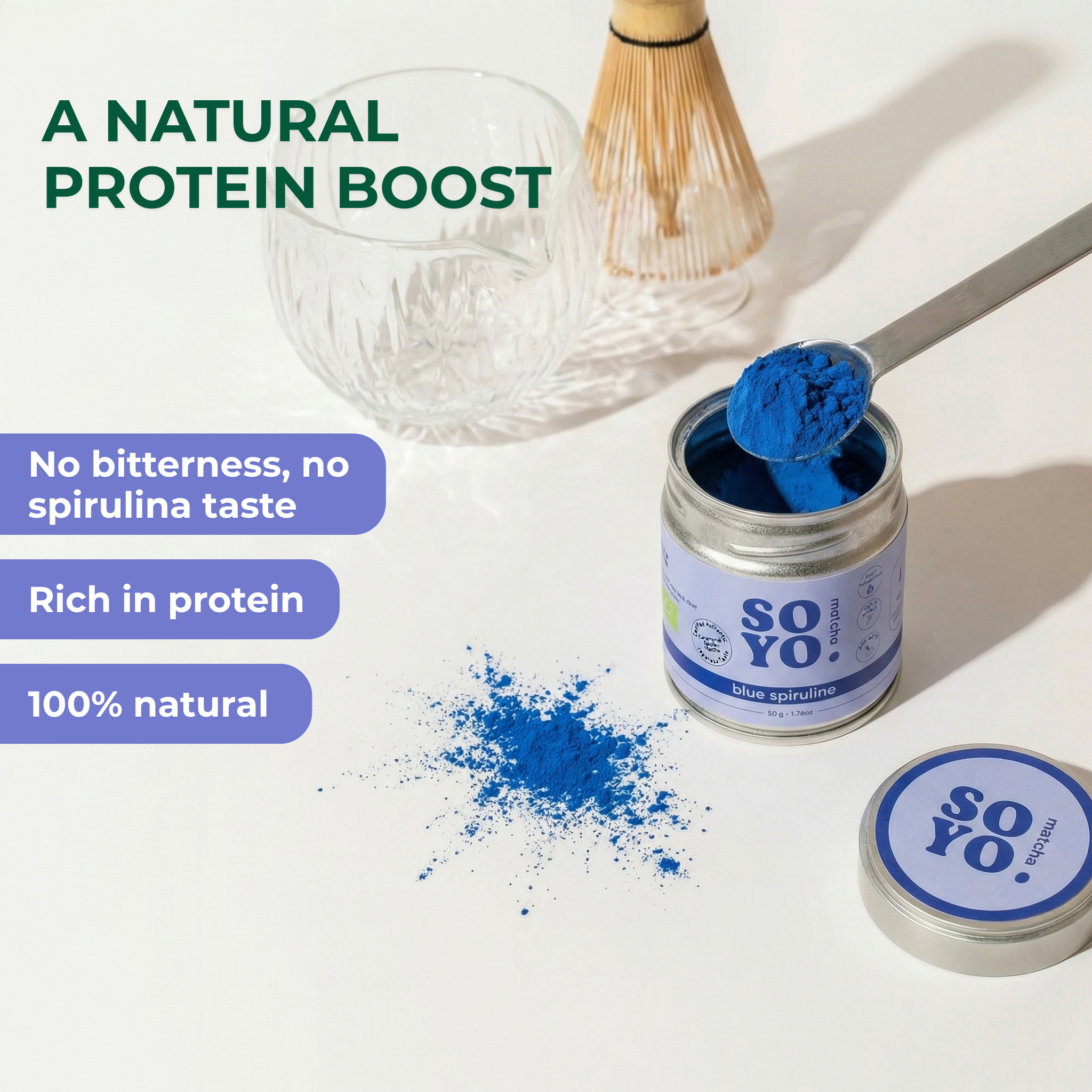 Soyo Matcha Blue Spirulina